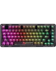 Клавиатура беспроводная Elf Pro RU RGB, белая, BT+2.4G, гаскет Redragon