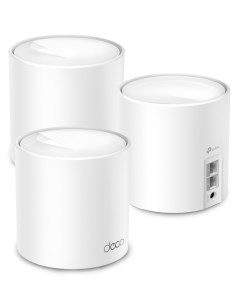 Маршрутизатор Deco X10(3-pack) Mesh Wi-Fi 6 система AX1500, до 300 Мбит/с на 2,4 ГГц + до 1201 Мбит/ Tp-link