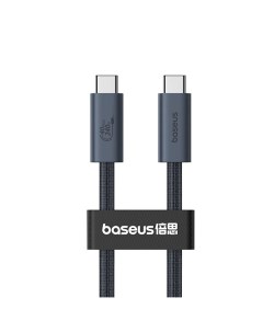 Кабель USB Type-C-USB Type-C, MFi, быстрая зарядка, 3.5А, 240 Вт, 1 м, черный, Flash Series 2 (P1031 Baseus