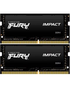 Оперативная память FURY Impact SODIMM DDR4 64GB (2x32GB) 3200 MHz (KF432S20IBK2/64) Kingston