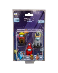 Игровой набор фигурок штампиков 3 штуки AU5320F Among us