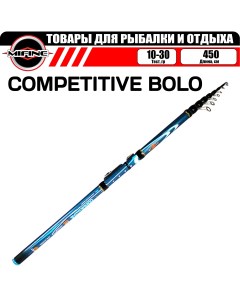 Удилище укороченное COMPETITIVE BOLO С,К 4.5м (10-30гр), для рыбалки, рыболовное Mifine