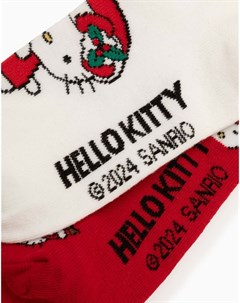 Носки с новогодним принтом Hello Kitty для девочки 2 пары Gloria jeans