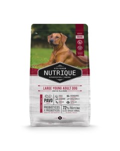 Nutrique Dog Adult сухой корм для собак крупных пород, с индейкой - 15 кг Vitalcan