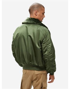 Бомбер утепленный мужской B-15, Зеленый Alpha industries