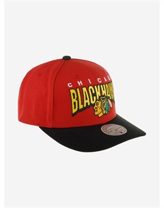 Бейсболка MITCHELL NESS HHSS6642-CBHYYPPPRED1 Chicago Blackhawks NHL (красный), Красный Mitchell and ness