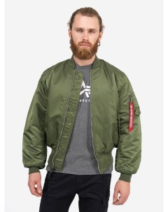 Бомбер утепленный мужской MA-1, Зеленый Alpha industries