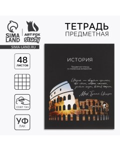 Предметная тетрадь а5, 48 л на скрепке Artfox study