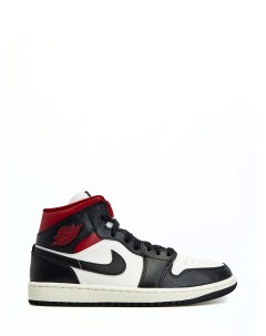 Кроссовки 1 Mid Black Sail 'Gym Red' (W) Jordan