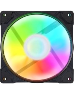 Вентилятор GG-CF120FRGB1-PWMBK RGB 120х120x25 черный 4-pin Ret Gmng