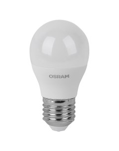 Лампа светодиодная Е27 2700К 5 Вт 470 Лм 230 В шар матовая Osram