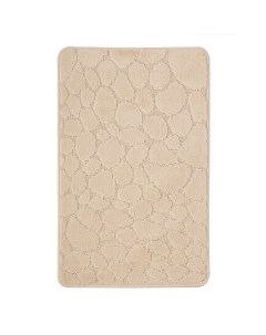 Коврик для ванной бежевый 50х80 см Stone Natural (FOR-PP-STN50-80NAT) Fora