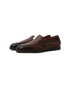 Кожаные лоферы Malibu Santoni