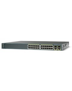 Коммутатор WS-C2960+24LC-L Catalyst 2960 Plus 24 10/100 (8 PoE) + 2 T/SFP LAN Base Cisco