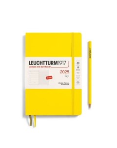 Еженедельник-блокнот Leuchtturm1917, A5, 2025г, без расписания, 72л, мягкая обложка, лимонный