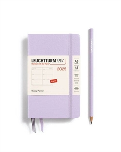 Еженедельник Leuchtturm1917, A6, 2025г, без расписания, твердая обложка, сиреневый + блокнот