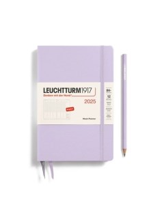 Еженедельник Leuchtturm1917, B6+, 2025г, с расписанием, твердая обложка, сиреневый + блокнот