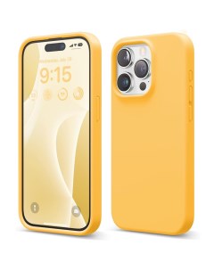 Чехол Elago для iPhone 15 Pro Max силиконовый Liquid silicone с Soft touch, желтый