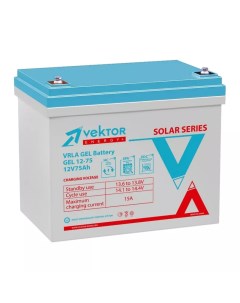 Аккумулятор для ИБП GEL 12-75 75 А/ч 12 В Vektor energy