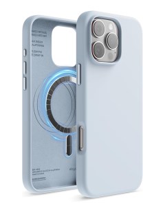 Чехол Elago для iPhone 16 Pro Max силиконовый Liquid silicone с MagSafe, голубой