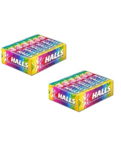 Леденцы Colors Ассорти, 12 шт х 2 упаковки Halls