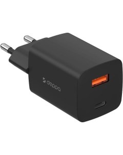 Сетевое зарядное устройство USB A+USB-C 45W GaN черный (11436) Deppa