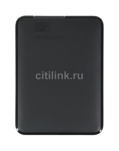 Внешний диск HDD Elements Portable BUZG0010BBK-WESN, 1ТБ, черный Wd