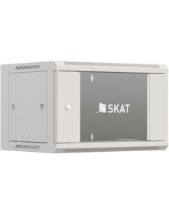 Шкаф коммутационный БАСТИОН SKAT TB-12W645GF-G 4414 настенный, стеклянная передняя дверь, 12U, 600x6 Бастион