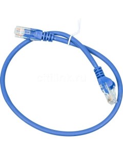 Патч-корд вилка RJ-45, вилка RJ-45, кат.5E, LSZH, 0.5м, синий Lanmaster