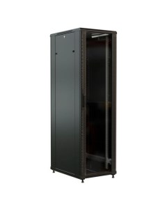 Шкаф серверный WRLINE WR-TT-2261-AS-RAL9004 напольный, стеклянная передняя дверь, 22U, 600x1166x1000 Wrline