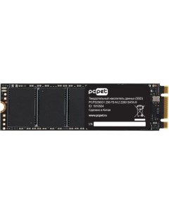 SSD накопитель PCPS256G1 256ГБ, M.2 2280, SATA III, M.2, oem Pc pet