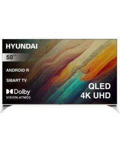 50" Телевизор Hyundai H-LED50QBU7500, QLED, 4K Ultra HD, черный, СМАРТ ТВ, Android