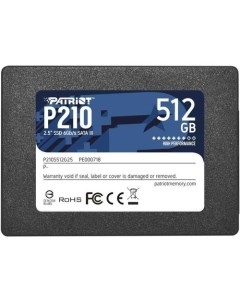 SSD накопитель P210 P210S512G25 512ГБ, 2.5", SATA III, SATA Patriòt