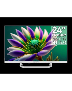 Телевизор 24" Topdevice TDTV24CS04H_WE, 1366x768, DVB-T /T2 /C, HDMIx3, USBx2, WiFi, Smart TV, белый