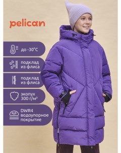 Пальто для девочек, Бежевый Pelican