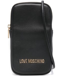 Чехол для телефона с логотипом и надписью, черный Love moschino