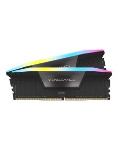 Оперативная память CORSAIR Vengeance RGB, 96 Гб DDR5 (2x48 Гб), 6400 МГц, CL32, CMH96GX5M2B6400C32, черный Corsair