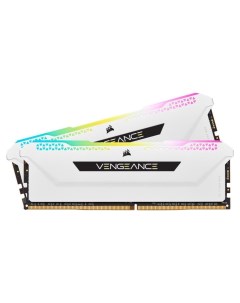 Оперативная память Corsair Vengeance RGB Pro SL, 32 Гб DDR4 (2х16 ГБ), 3600 МГц, CL18, CMH32GX4M2D3600C18W, Белый