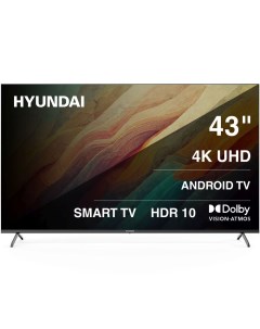 Телевизор 43" Hyundai H-LED43BU7009 (4K UHD 3840x2160, Smart TV) черный