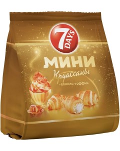 Мини-круассаны Ваниль-тоффи 265 г 7 days