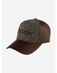 Бейсболка 7767501 TRUCKER CAP LAMB NAPPA HARRIS TWEED (коричневый), Коричневый Stetson