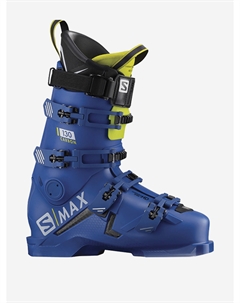 Горнолыжные ботинки S/Max 130 Carbon Raceblue/Acid Green 19/20, Синий Salomon