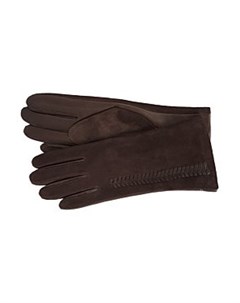 Комбинированные кожаные перчатки Eleganzza