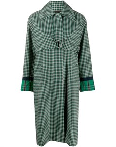 Cedric charlier тренч в клетку 40 зеленый Cedric charlier