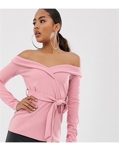 Розовый блейзер с открытыми плечами Missguided tall