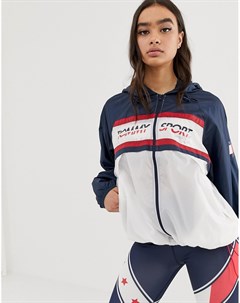 Темно синяя ветровка с логотипом Tommy hilfiger sport