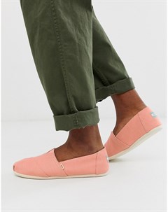 Розовые парусиновые эспадрильи TOMS Toms