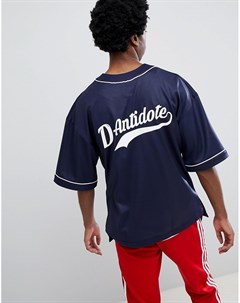 Бейсбольная оверсайз футболка с логотипом D-antidote