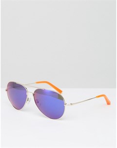Солнцезащитные очки авиаторы с фиолетовыми стеклами Matthew williamson
