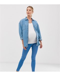 Голубые джеггинсы New look maternity